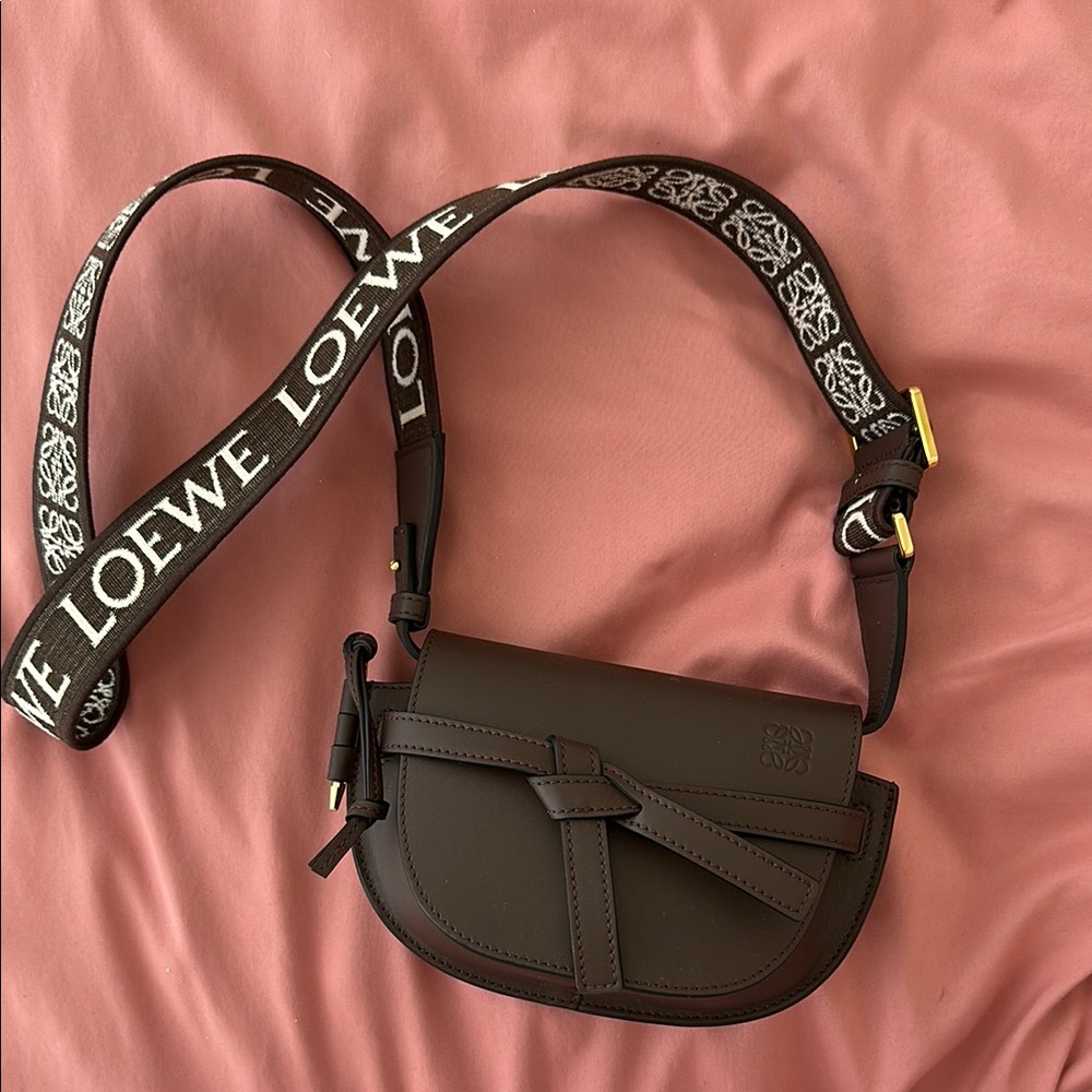 Loewe Chocolate Mini Gate Bag